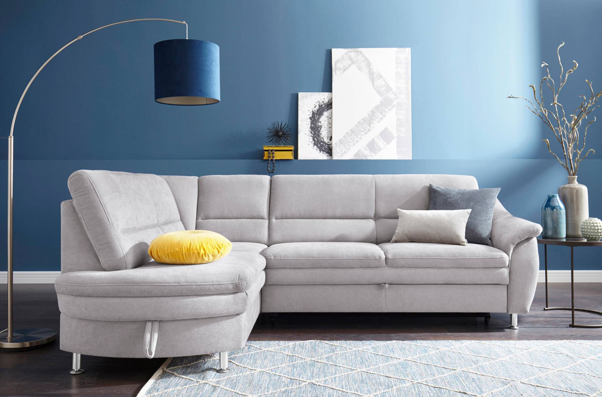 sit&more Ecksofa »Cardoso L-Form«, mit Federkern, wahlweise mit Bettfunktion und Schubkasten sit&more Ecksofa »Cardoso L-Form«, mit Federkern, wahlweise mit Bettfunktion und Schubkasten von sit&more