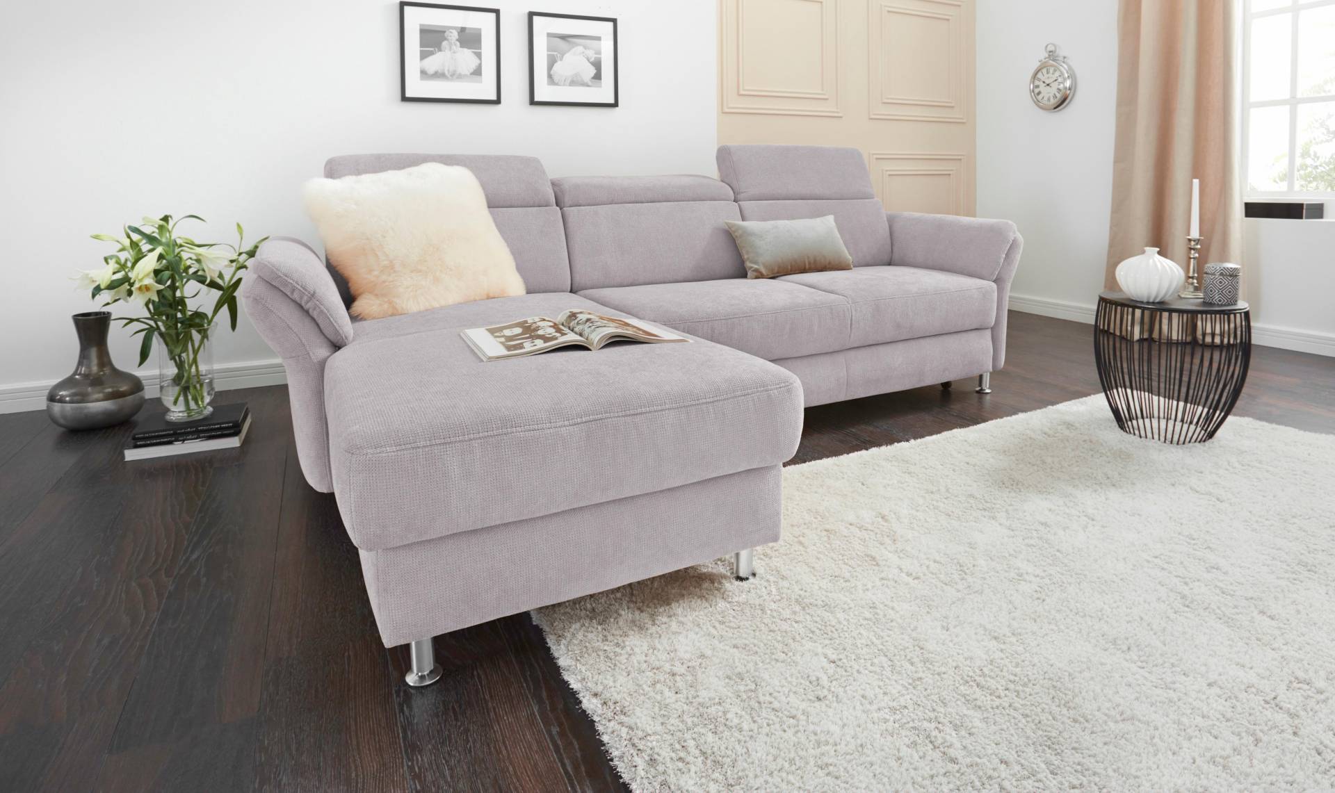 sit&more Ecksofa »Avignon L-Form«, Kopfteilverstellung, wahlweise mit Bettfunktion und Bettkasten sit&more Ecksofa »Avignon L-Form«, Kopfteilverstellung, wahlweise mit Bettfunktion und Bettkasten von sit&more