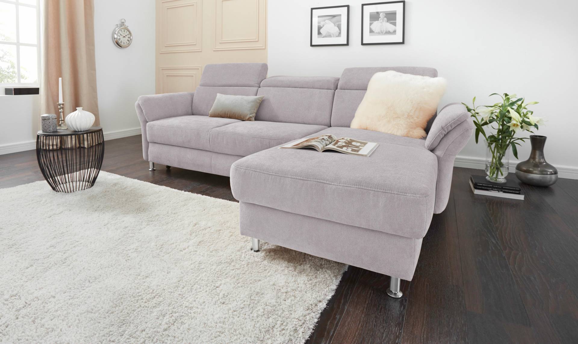 sit&more Ecksofa »Avignon L-Form«, Kopfteilverstellung, wahlweise mit Bettfunktion und Bettkasten sit&more Ecksofa »Avignon L-Form«, Kopfteilverstellung, wahlweise mit Bettfunktion und Bettkasten von sit&more