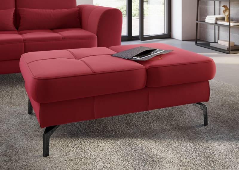 sit&more Hocker »Bendigo«, mit Klappfunktion, Bodenfreiheit 15 cm, wahlweise in 2 Fussfarben von sit&more