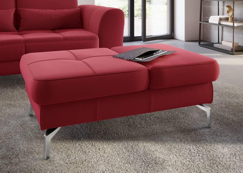 sit&more Hocker »Bendigo«, mit Klappfunktion, Bodenfreiheit 15 cm, wahlweise in 2 Fussfarben von sit&more