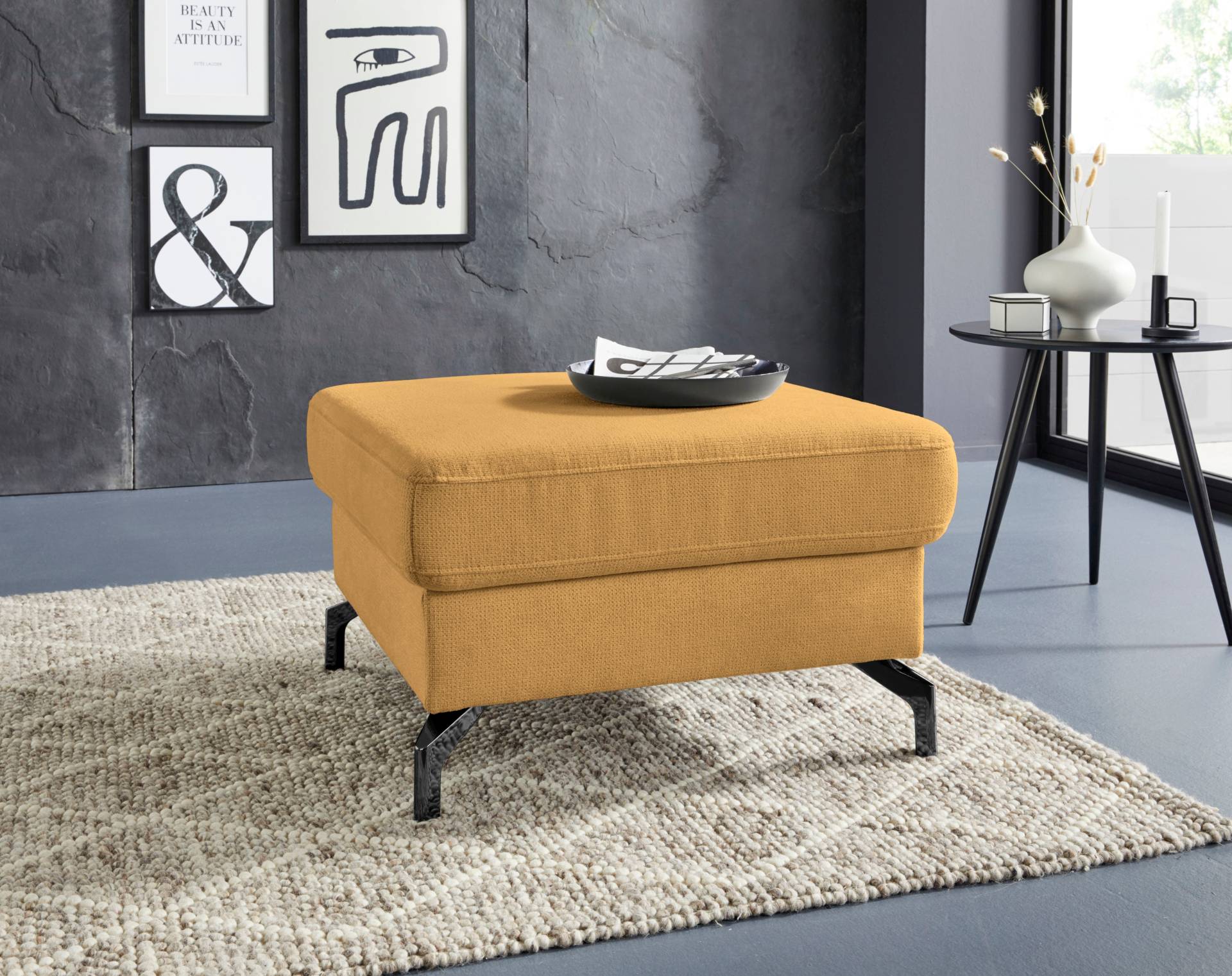 sit&more Hocker »Percy«, Fusshöhe 12 cm, wahlweise mit unterschiedlichen Fussfarben sit&more Hocker »Percy«, Fusshöhe 12 cm, wahlweise mit unterschiedlichen Fussfarben von sit&more