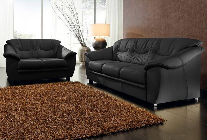 sit&more Polstergarnitur »Top Savona«, NaturLEDER® (2-tlg), bestehend aus je einem 2- und 3-Sitzer, Federkern von sit&more