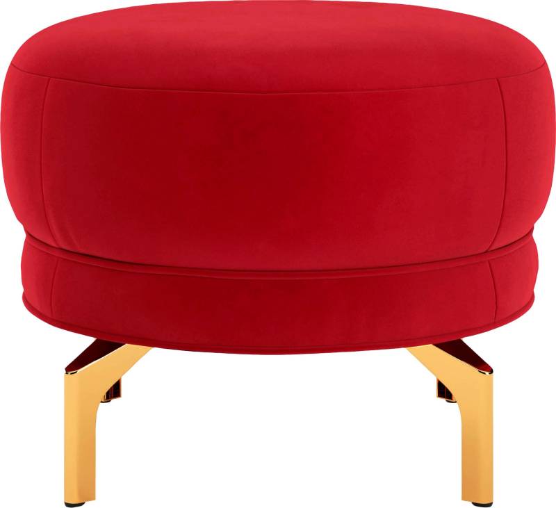 sit&more Polsterhocker »Orient 3«, goldfarbene Metallfüsse von sit&more