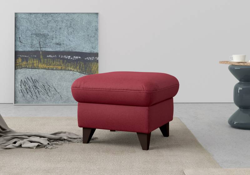 sit&more Stauraumhocker »Mellum«, mit Stauraum und wengefarbenen Holzfüssen von sit&more