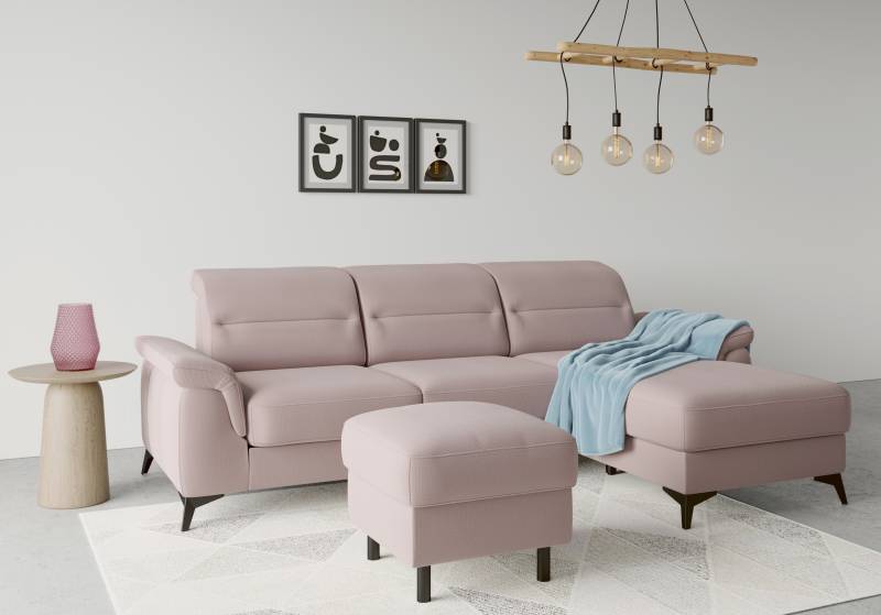 sit&more Stauraumhocker »Sinatra«, Sitzfläche ist abnehmbar, mattschwarze Metallfüsse von sit&more