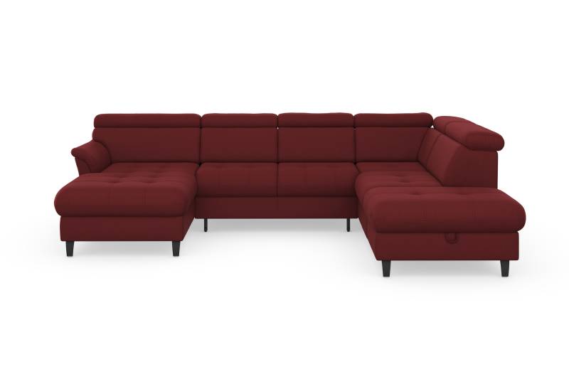 sit&more Wohnlandschaft »Marano U-Form«, inklusive Kopfteilverstellung, wahlweise mit Bettfunktion, Bettkasten von sit&more
