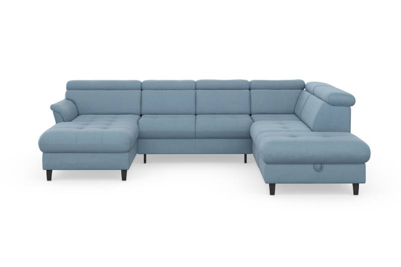 sit&more Wohnlandschaft »Marano U-Form«, inklusive Kopfteilverstellung, wahlweise mit Bettfunktion, Bettkasten von sit&more