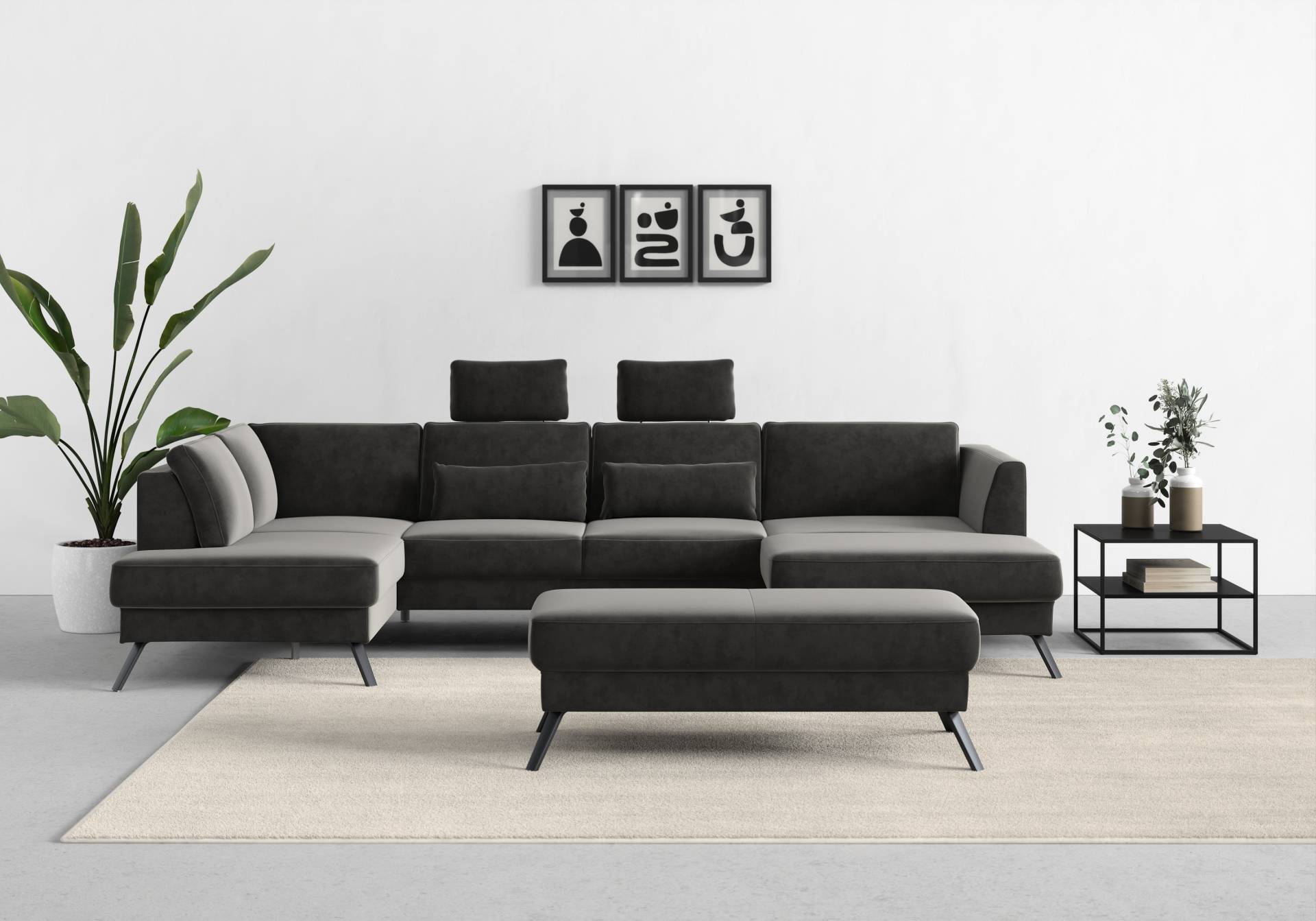 sit&more Wohnlandschaft »Lindholm U-Form«, mit Sitztiefenverstellung und Federkern sit&more Wohnlandschaft »Lindholm U-Form«, mit Sitztiefenverstellung und Federkern von sit&more