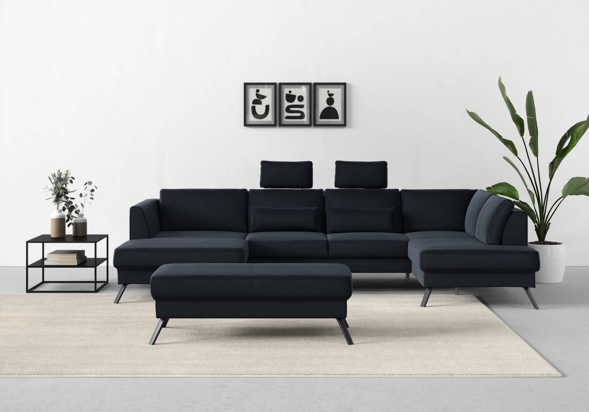 sit&more Wohnlandschaft »Lindholm U-Form«, mit Sitztiefenverstellung und Federkern sit&more Wohnlandschaft »Lindholm U-Form«, mit Sitztiefenverstellung und Federkern von sit&more