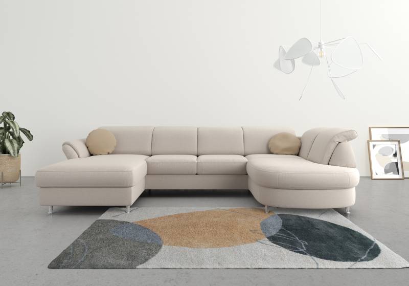 sit&more Wohnlandschaft »Apulia U-Form«, wahlweise Bettfunktion, Bettkasten und Kopf- und Armteilverstellung von sit&more