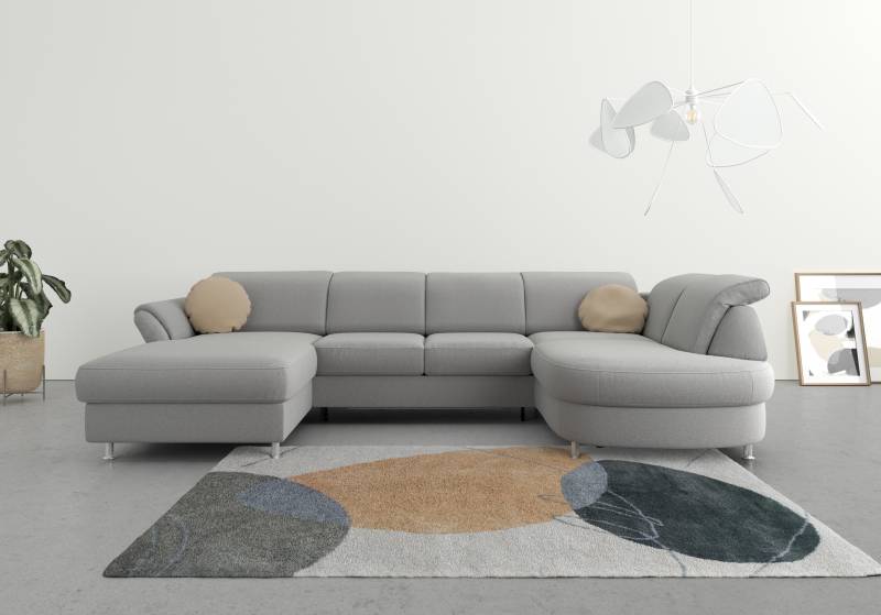 sit&more Wohnlandschaft »Apulia U-Form«, wahlweise Bettfunktion, Bettkasten und Kopf- und Armteilverstellung von sit&more