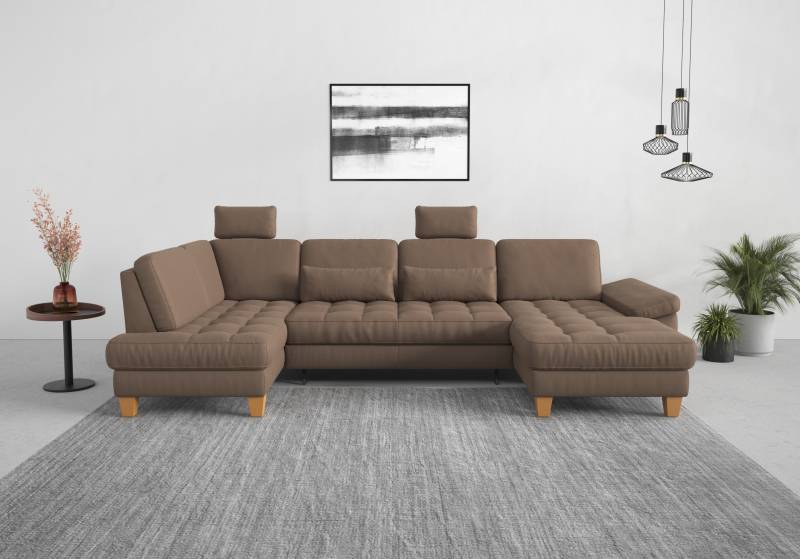 sit&more Wohnlandschaft »Westham U-Form«, wahlweise mit Bettfunktion, Bettkasten, Sitztiefenverstellung von sit&more