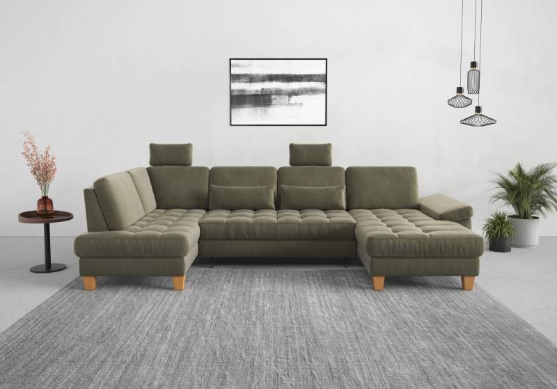 sit&more Wohnlandschaft »Westham U-Form«, wahlweise mit Bettfunktion, Bettkasten, Sitztiefenverstellung von sit&more