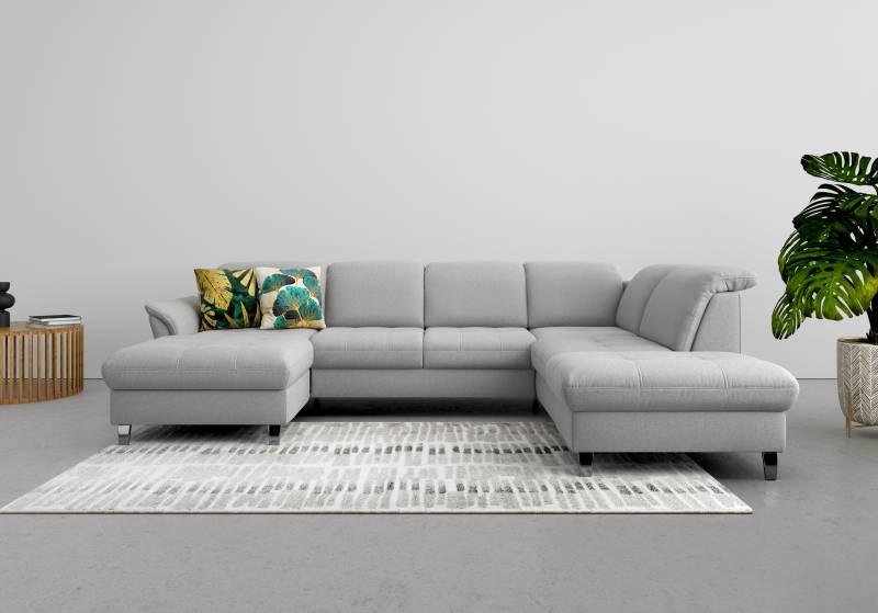 sit&more Wohnlandschaft »Maggiore U-Form«, wahlweise mit Kopfteilverstellung, Bettfunktion und Stauraum von sit&more