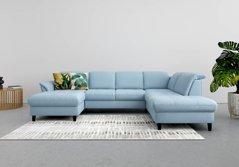 sit&more Wohnlandschaft »Maggiore U-Form«, wahlweise mit Kopfteilverstellung, Bettfunktion und Stauraum von sit&more