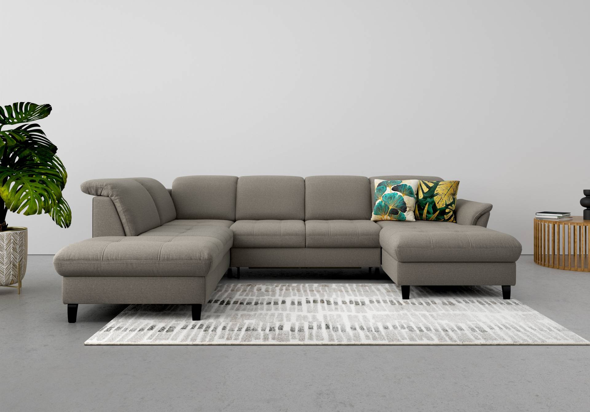 sit&more Wohnlandschaft »Maggiore U-Form«, wahlweise mit Kopfteilverstellung, Bettfunktion und Stauraum sit&more Wohnlandschaft »Maggiore U-Form«, wahlweise mit Kopfteilverstellung, Bettfunktion und Stauraum von sit&more