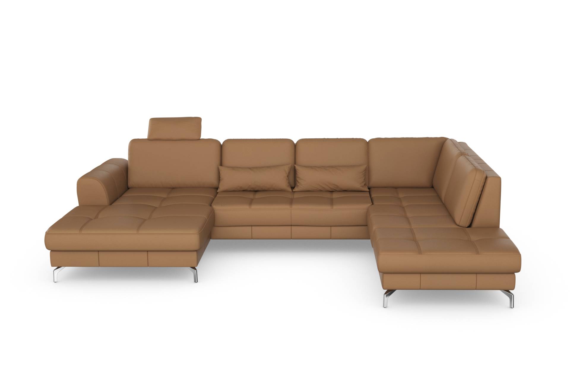 sit&more Wohnlandschaft »Bendigo V«, inklusive Sitztiefenverstellung, Bodenfreiheit 12 cm, wahlweise in 2 unterschiedlichen Fussfarben von sit&more