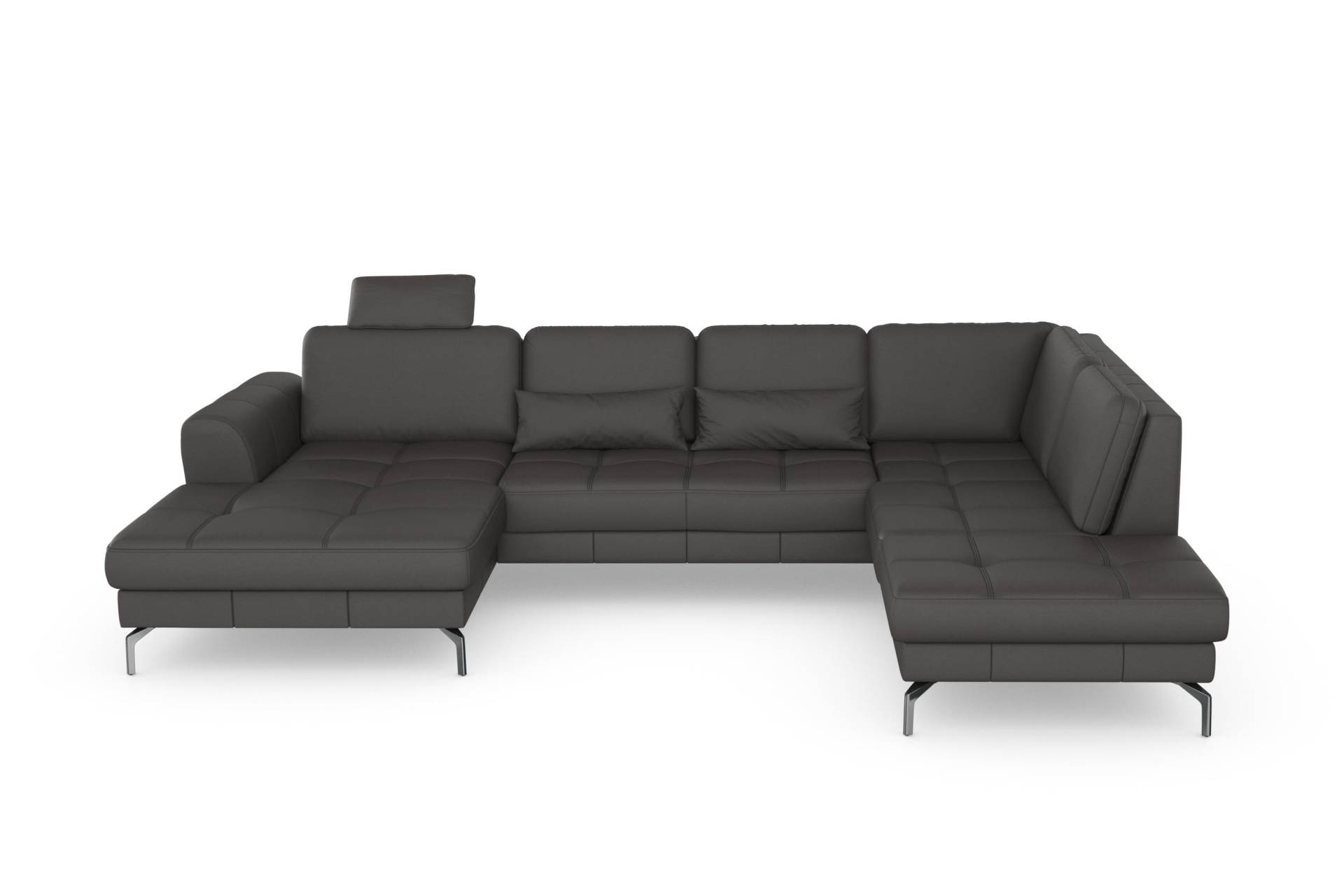 sit&more Wohnlandschaft »Bendigo V«, inklusive Sitztiefenverstellung, Bodenfreiheit 15 cm, wahlweise in 2 unterschiedlichen Fussfarben von sit&more