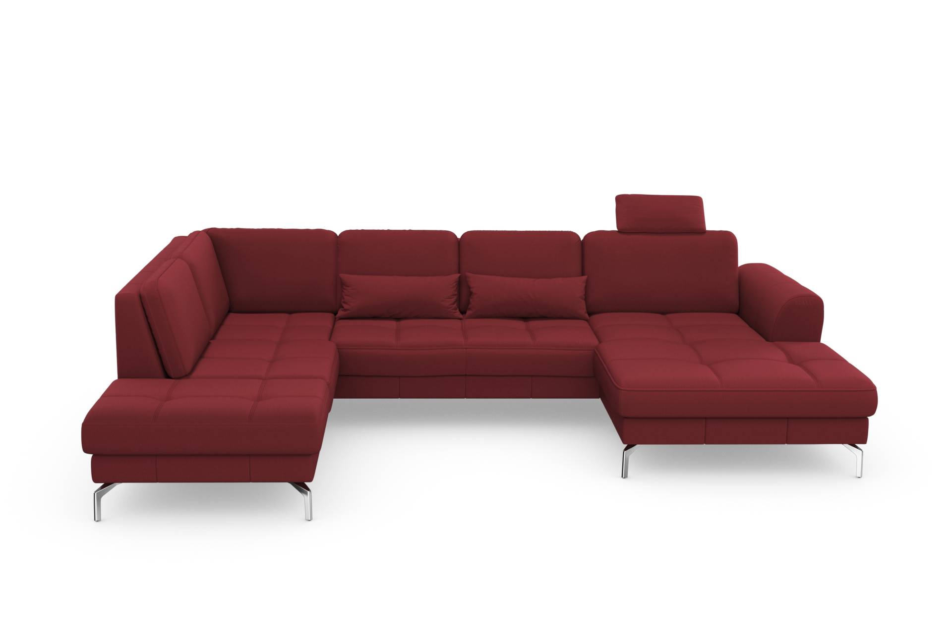 sit&more Wohnlandschaft »Bendigo V«, inklusive Sitztiefenverstellung, Bodenfreiheit 15 cm, wahlweise in 2 unterschiedlichen Fussfarben von sit&more