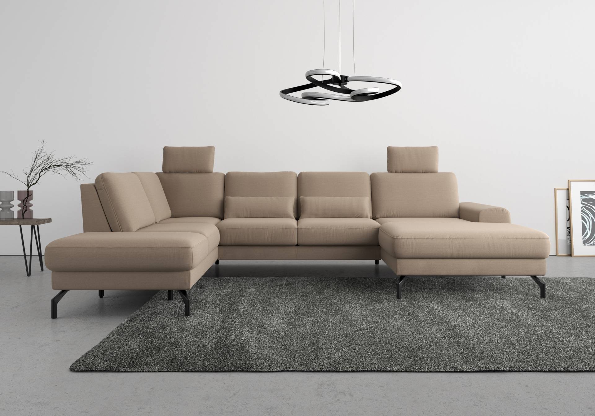 sit&more Wohnlandschaft »Cinturo U-Form«, inklusive Sitztiefenverstellung und Federkern, Sitzhöhe 48 cm sit&more Wohnlandschaft »Cinturo U-Form«, inklusive Sitztiefenverstellung und Federkern, Sitzhöhe 48 cm von sit&more