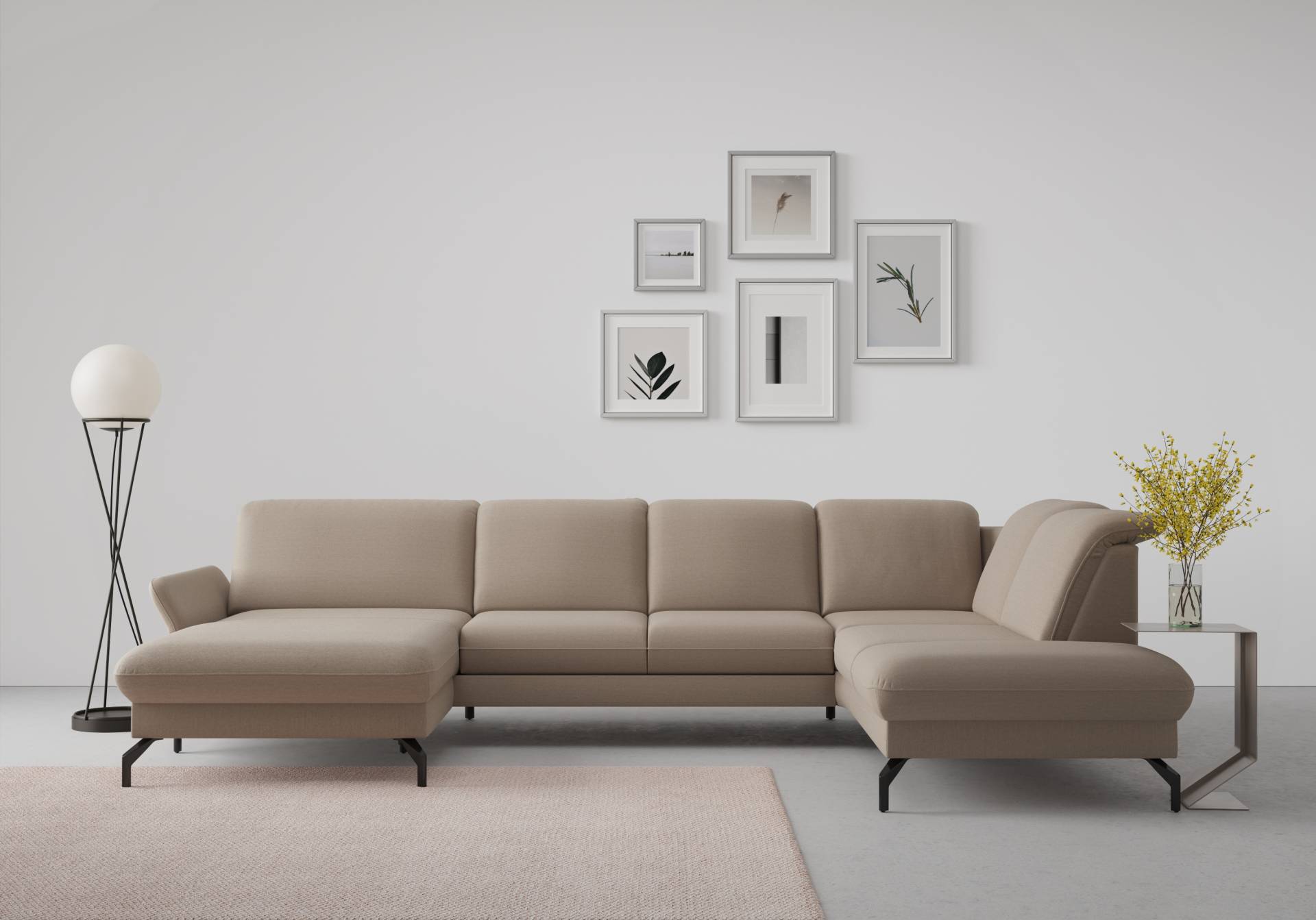 sit&more Wohnlandschaft »Fashion U-Form«, wahlweise mit Kopfteilverstellung, Vorziehsitz, motorisch, Metallfüsse sit&more Wohnlandschaft »Fashion U-Form«, wahlweise mit Kopfteilverstellung, Vorziehsitz, motorisch, Metallfüsse von sit&more