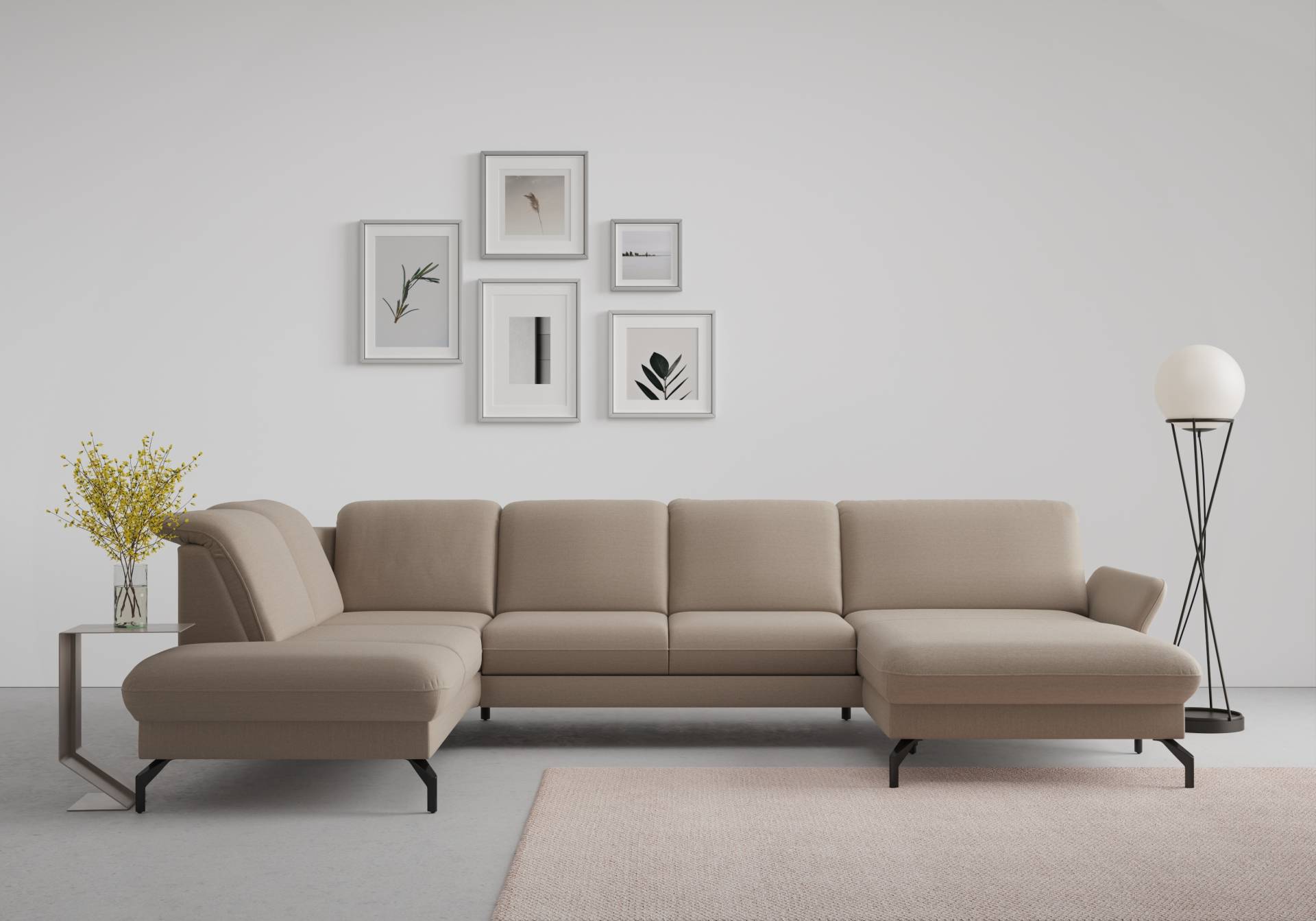 sit&more Wohnlandschaft »Fashion U-Form«, wahlweise mit Kopfteilverstellung, Vorziehsitz, motorisch, Metallfüsse sit&more Wohnlandschaft »Fashion U-Form«, wahlweise mit Kopfteilverstellung, Vorziehsitz, motorisch, Metallfüsse von sit&more