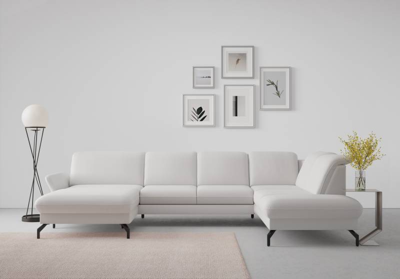 sit&more Wohnlandschaft »Fashion U-Form«, wahlweise mit Kopfteilverstellung, Vorziehsitz, motorisch, Metallfüsse von sit&more