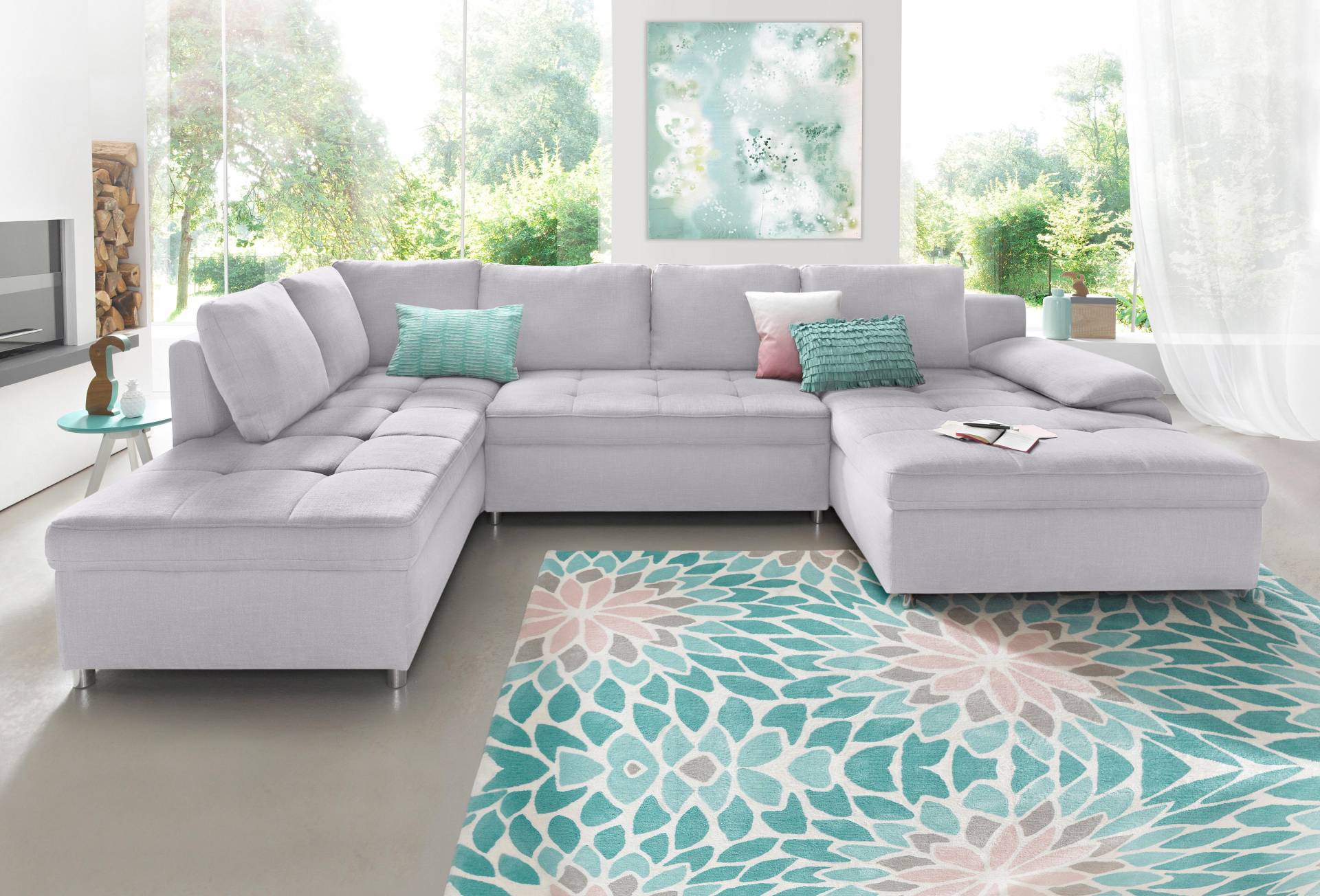 sit&more Wohnlandschaft »Labene U-Form«, wahlweise mit Bettfunktion und Bettkasten sit&more Wohnlandschaft »Labene U-Form«, wahlweise mit Bettfunktion und Bettkasten von sit&more
