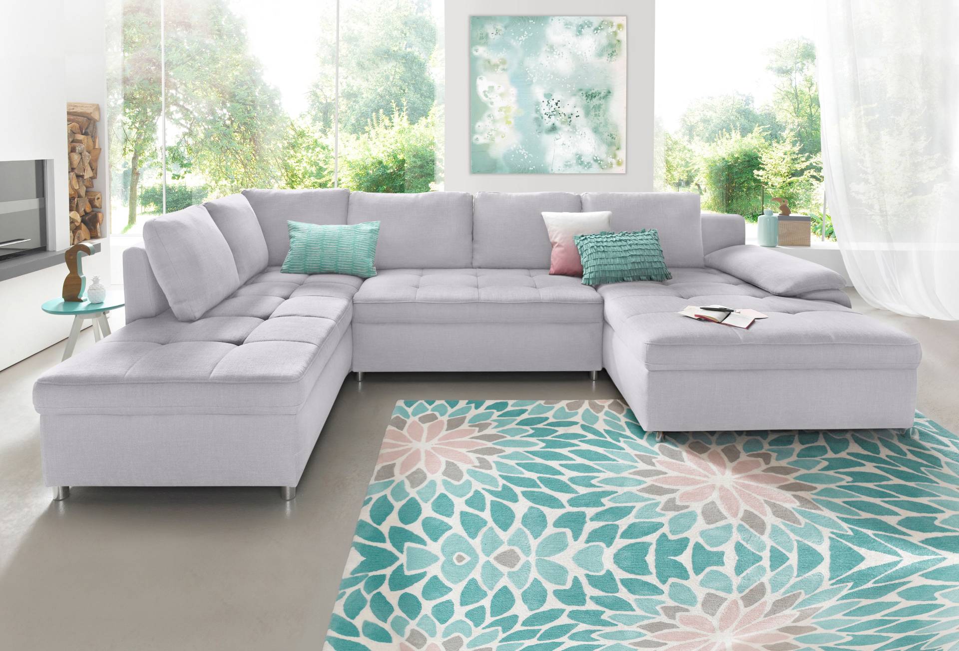 sit&more Wohnlandschaft »Labene U-Form«, wahlweise mit Bettfunktion und Bettkasten sit&more Wohnlandschaft »Labene U-Form«, wahlweise mit Bettfunktion und Bettkasten von sit&more