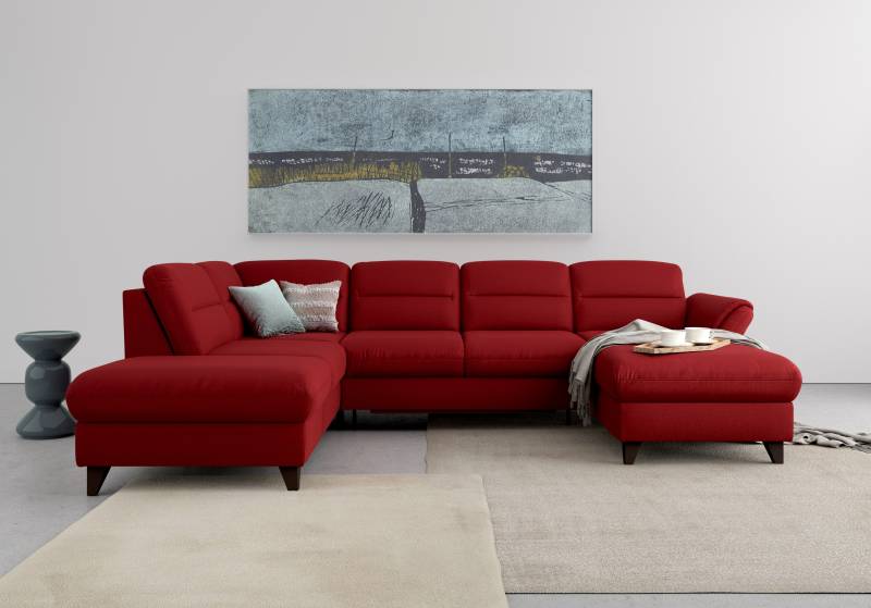 sit&more Wohnlandschaft »Mellum U-Form«, Federkern, wahlweise mit Bettfunktion, Stauraum und Armteilfunktion von sit&more