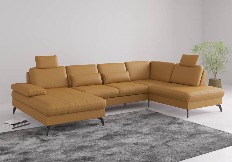 sit&more Wohnlandschaft »Morris U-Form, inkl. Sitztiefenverstellung«, wahlweise mit Armteilverstellung, Bettfunktion & Bettkasten von sit&more