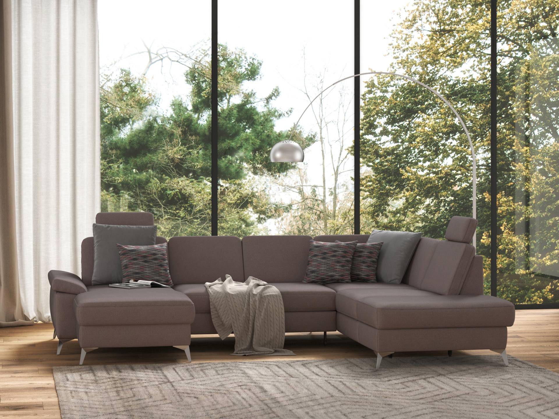 sit&more Wohnlandschaft »Padua U-Form«, inklusive Sitztiefenverstellung, Armteilfunktion und Federkern sit&more Wohnlandschaft »Padua U-Form«, inklusive Sitztiefenverstellung, Armteilfunktion und Federkern von sit&more
