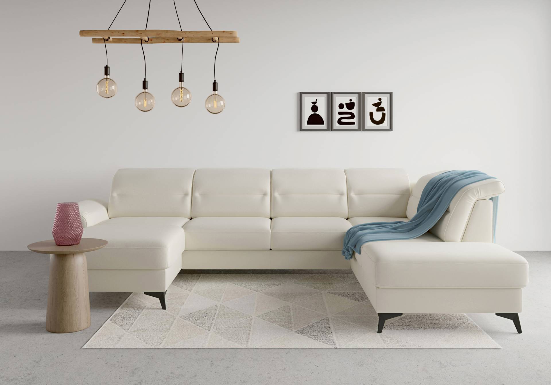 sit&more Wohnlandschaft »Sinatra U-Form«, optional mit Kopfteilverstellung und Armteilfunktion, Metallfüsse sit&more Wohnlandschaft »Sinatra U-Form«, optional mit Kopfteilverstellung und Armteilfunktion, Metallfüsse von sit&more