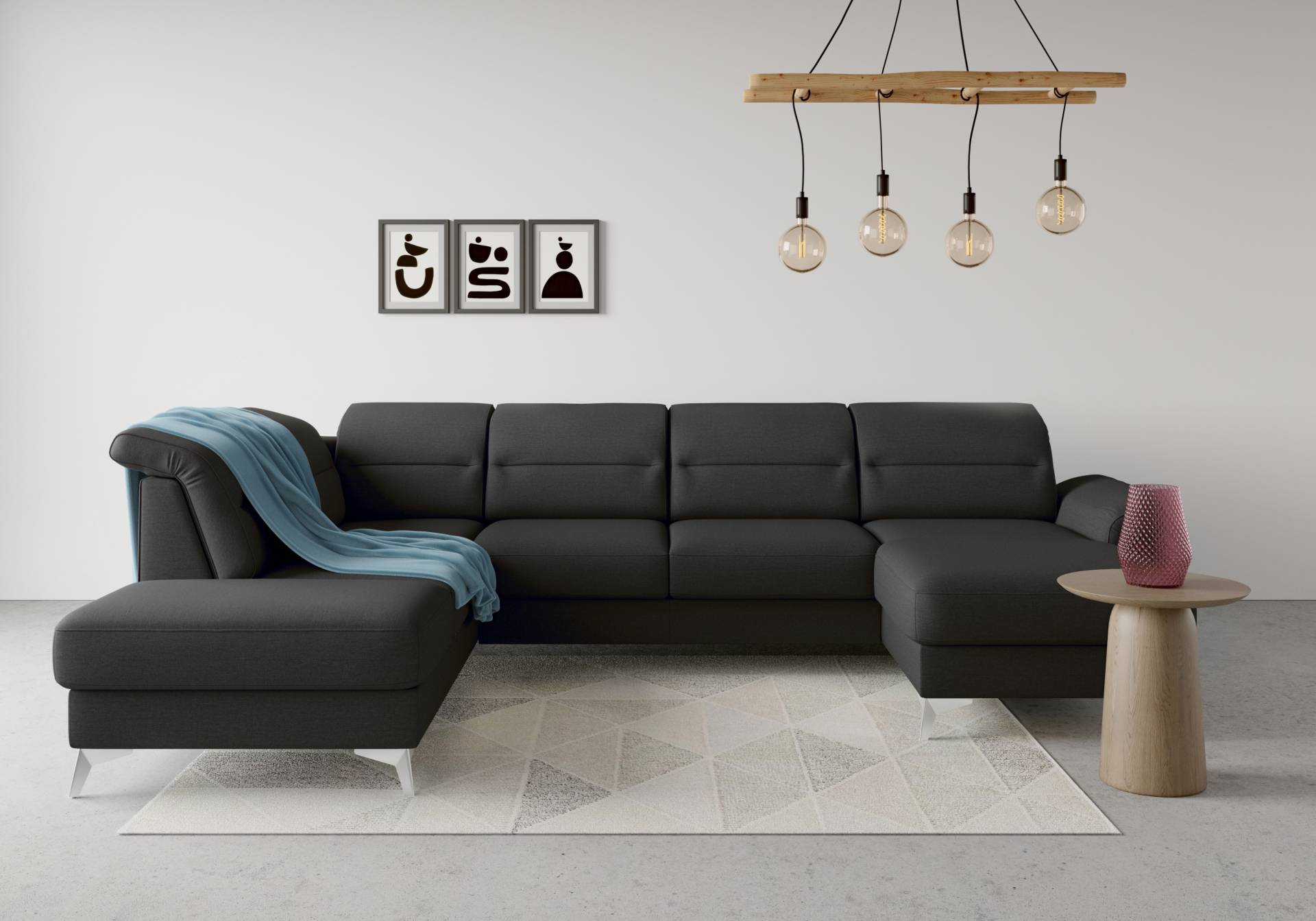 sit&more Wohnlandschaft »Sinatra U-Form«, optional mit Kopfteilverstellung und Armteilfunktion etc. von sit&more