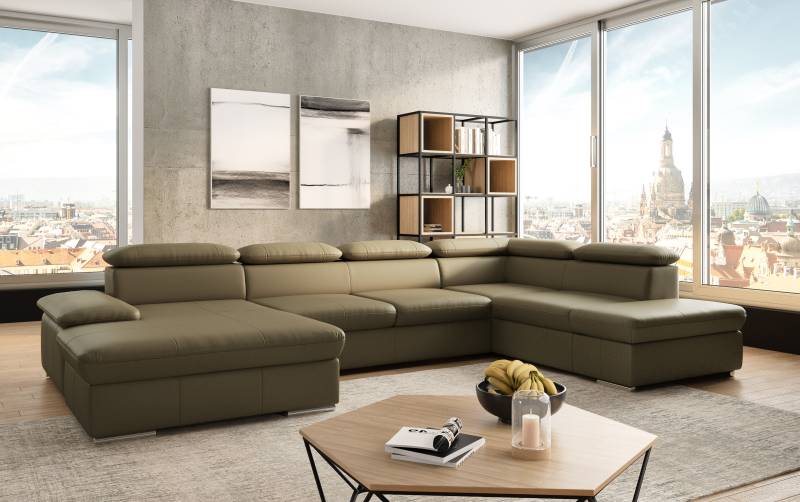 sit&more Wohnlandschaft »Valantine U-Form«, inkl. Kopf- und Armteilverstellung, wahlweise mit Bettfunktion von sit&more