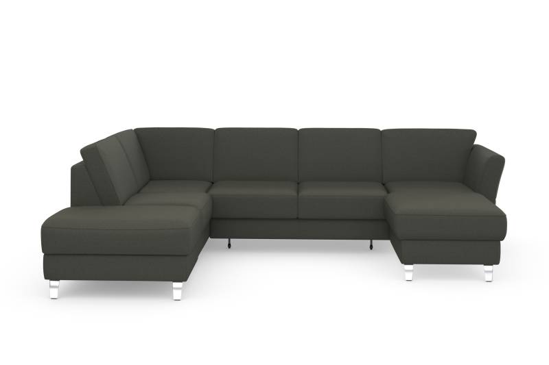 sit&more Wohnlandschaft »Visby U-Form«, Wahlweise mit Bettfunktion und Stauraum, frei im Raum stellbar von sit&more