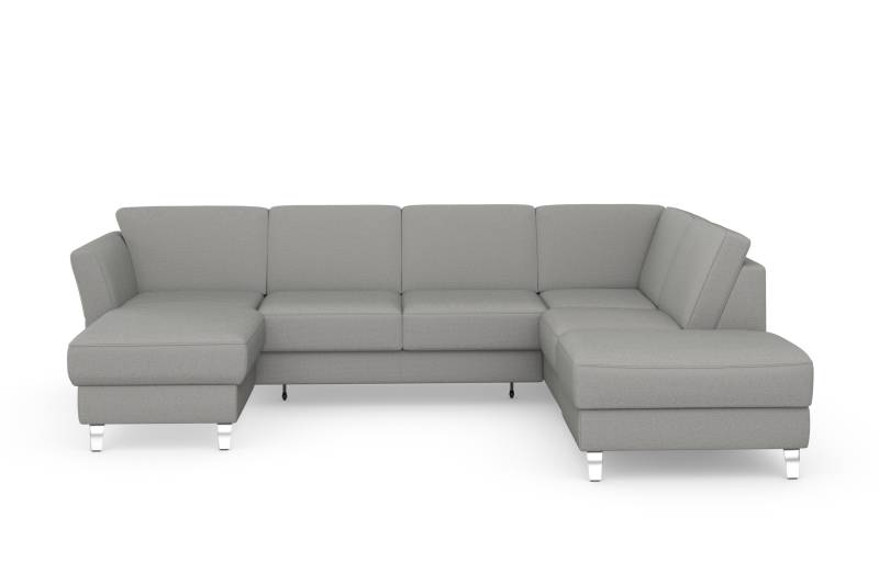 sit&more Wohnlandschaft »Visby U-Form«, Wahlweise mit Bettfunktion und Stauraum, frei im Raum stellbar von sit&more
