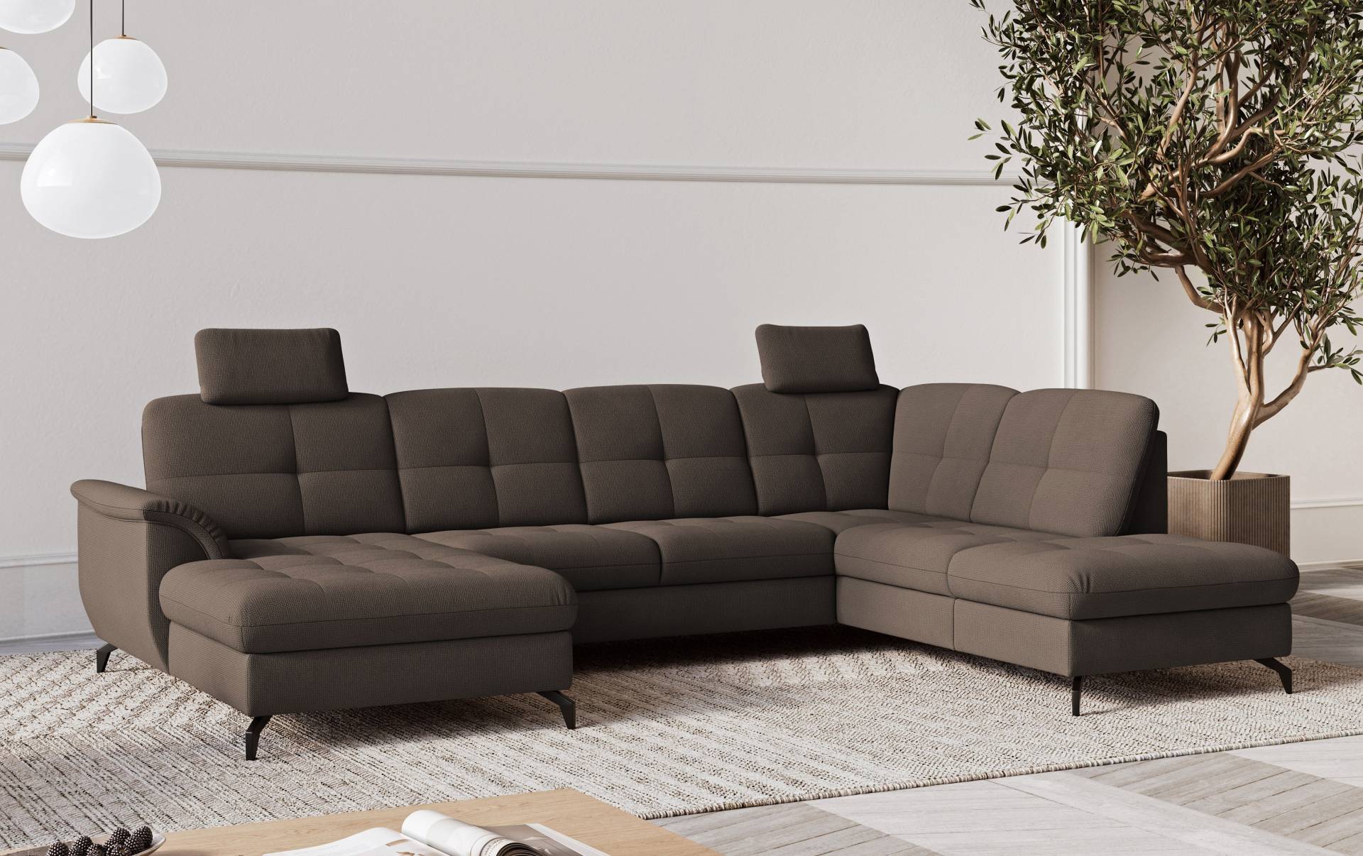 sit&more Wohnlandschaft »Zora U-Form«, wahlweise mit Bettfunktion und Bettkasten sit&more Wohnlandschaft »Zora U-Form«, wahlweise mit Bettfunktion und Bettkasten von sit&more
