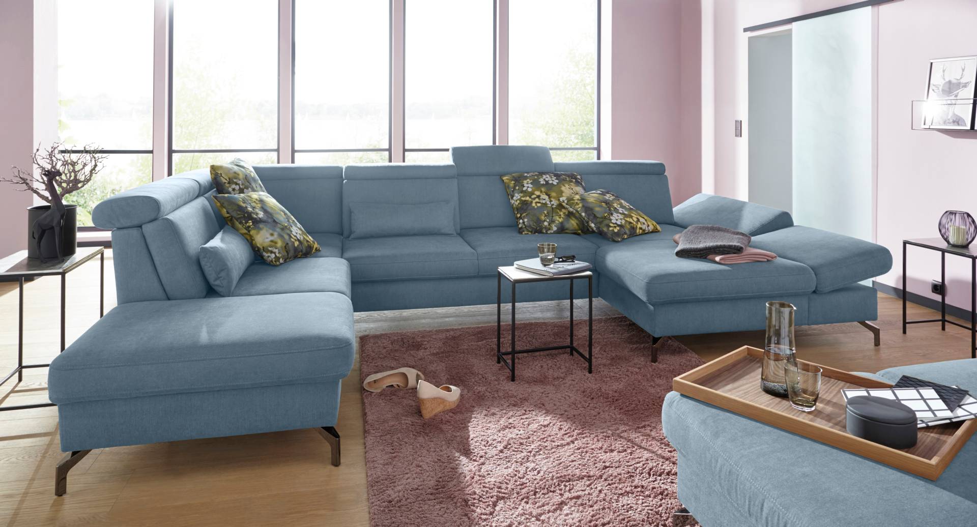 sit&more Wohnlandschaft »Brisbane U-Form«, Fusshöhe 12 cm, inklusive Sitztiefen-, Armteil- und Kopfteilverstellung sit&more Wohnlandschaft »Brisbane U-Form«, Fusshöhe 12 cm, inklusive Sitztiefen-, Armteil- und Kopfteilverstellung von sit&more