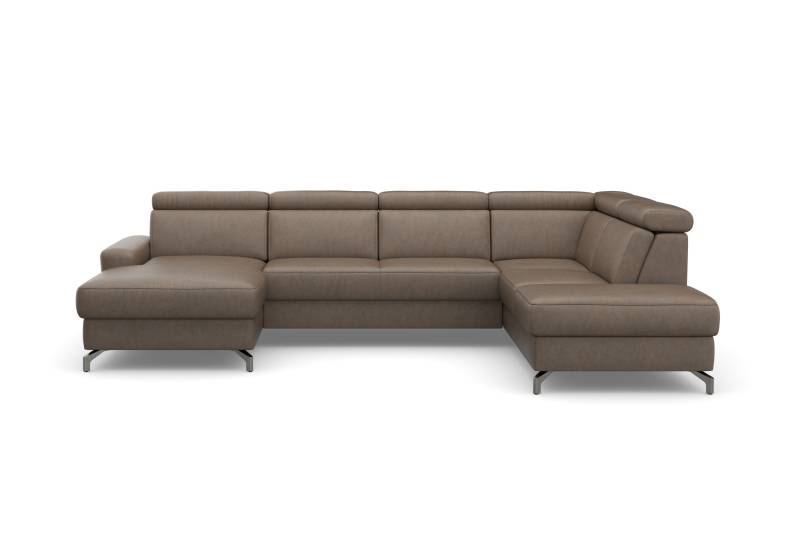 sit&more Wohnlandschaft »Scarlett U-Form«, inklusive Kopfteilverstellung, wahlweise mit Bettfunktion, Bettkasten von sit&more