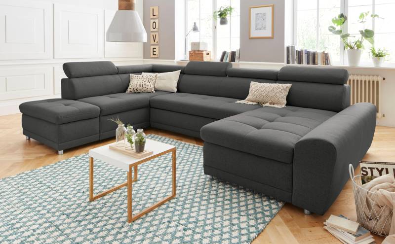 sit&more Wohnlandschaft »Riva U-Form«, wahlweise mit Bettfunktion von sit&more