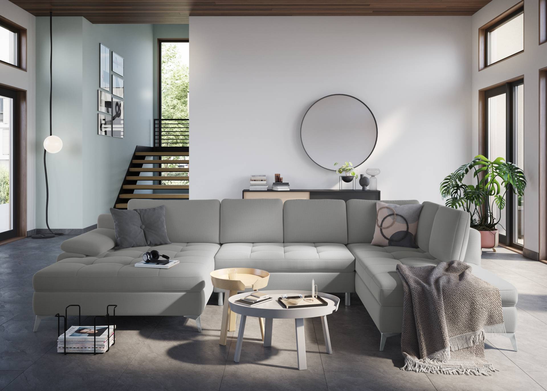 sit&more Wohnlandschaft »Latigo U-Form«, mit Mega-Recamiere, wahlweise mit Bettfunktion und Bettkasten sit&more Wohnlandschaft »Latigo U-Form«, mit Mega-Recamiere, wahlweise mit Bettfunktion und Bettkasten von sit&more