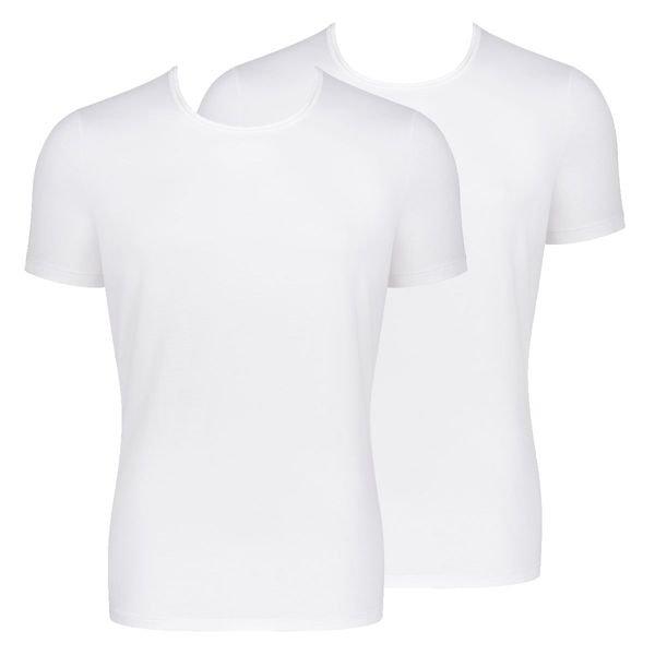 2er Pack Go - Organic Cotton - Unterhemd Shirt Kurzarm Herren Weiss L von sloggi