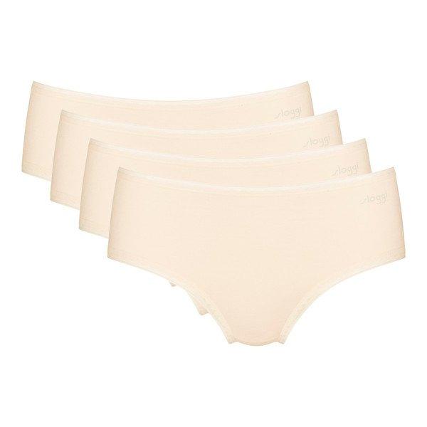 4er Pack Go - Midi-slip Damen Offwhite XS von sloggi