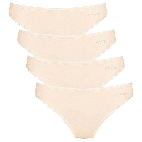 4er Pack Go - Tai-slip Damen Offwhite L von sloggi