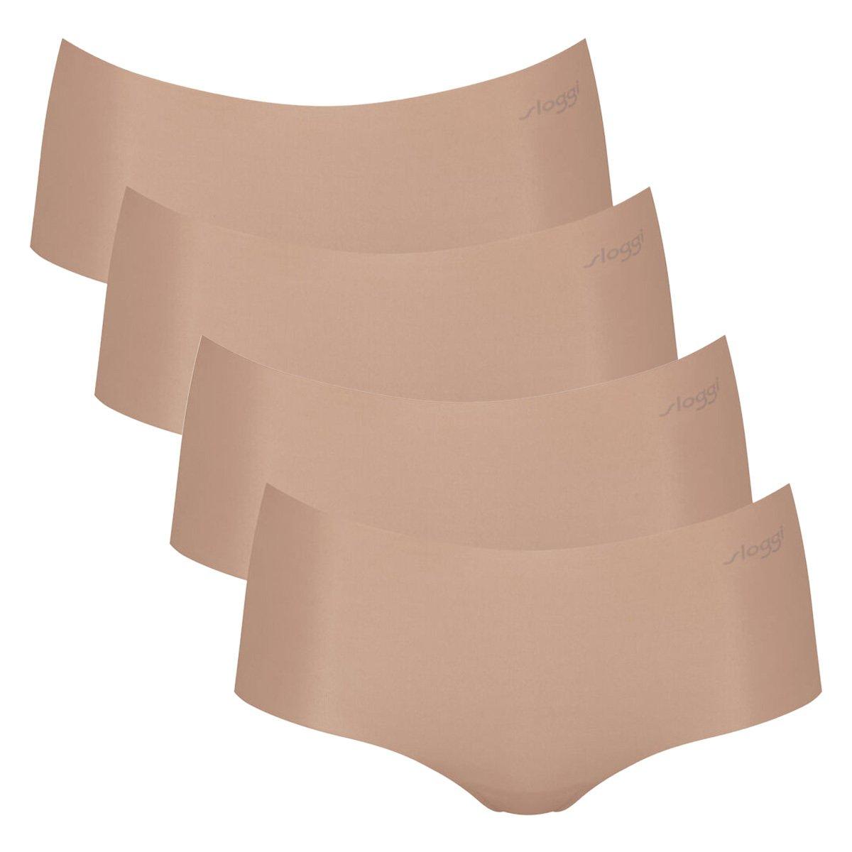 4er Pack Zero Microfibre 2.0 - Short Slip Damen Nude L von sloggi