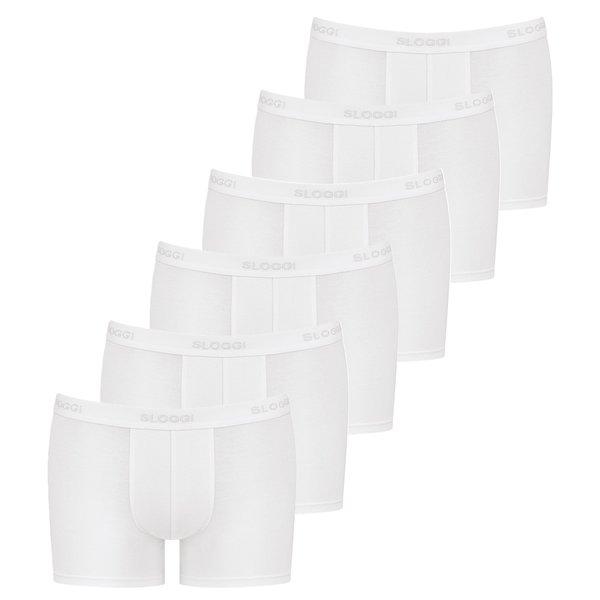 6er Pack 247 - Boxershorts - Pants - Unterhosen Herren Weiss XL von sloggi