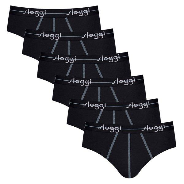 6er Pack Start - Midi-slip Herren Schwarz L von sloggi