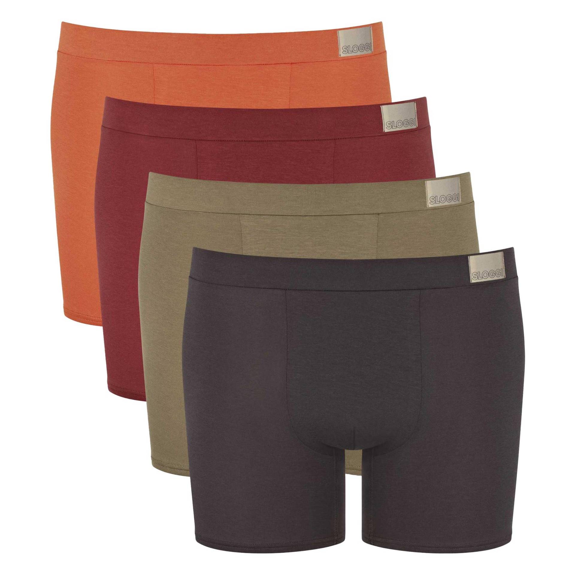 Boxershort Figurbetont-go Natural Short C4p 4p Herren Orange M von sloggi